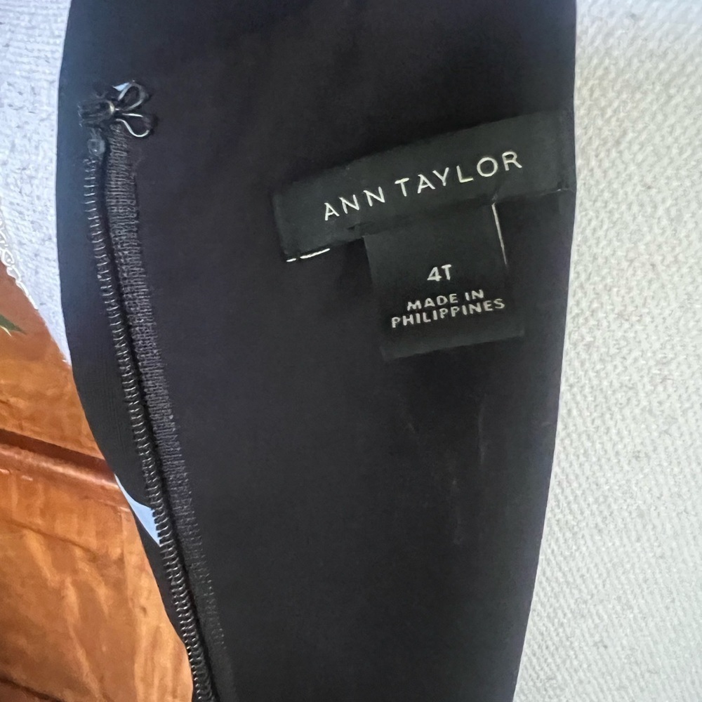 Ann Taylor sleeveless dress V-neck fully lined back zipper size 4T NWOT - Picture 6 of 16